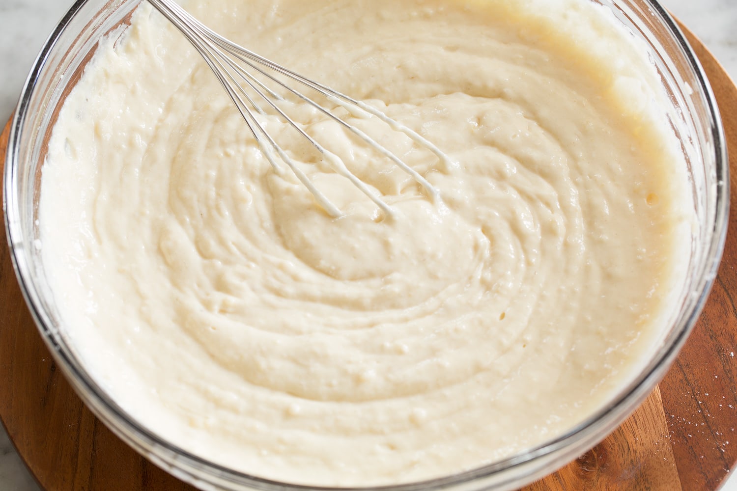 Sheet Pan Pancakes Finished buttermilk pancake mix stirred together.