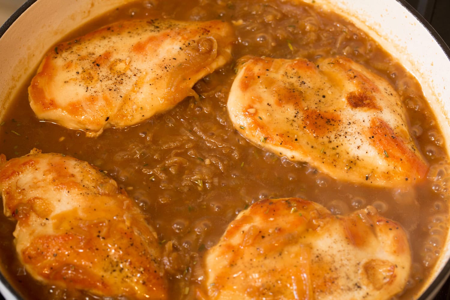 French Onion Chicken French onion mixture added to chicken.