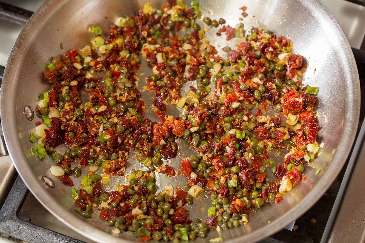 Ingredients shown after sauteing.